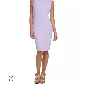 Elegant Lavender Midi Dress